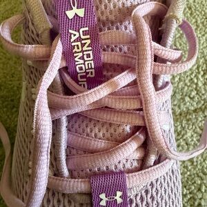 Under Armour Light Pink Lace-Up Athletic Sneakers